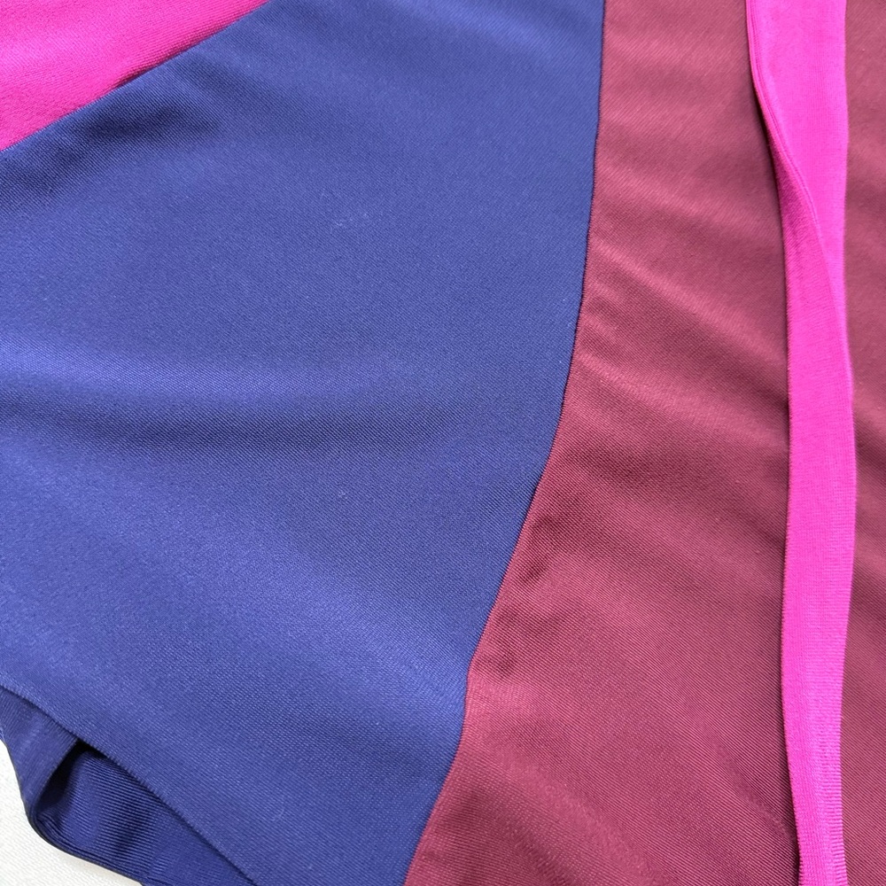 BCBG MaxAzria Colorblock Wrap Dress Jersey Knit Size Small - Picture 5 of 5
